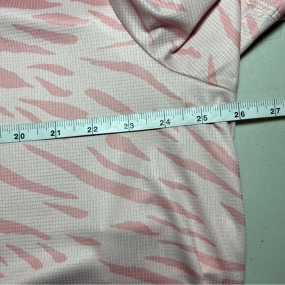 Puma Womens Pink Zebra Print Oversized T-Shirt XL 100% Polyester - Picture 9 of 10